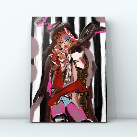 Fashion　キャンバスF４号サイズ【限定5枚（シリアルナンバー、直筆サイン入り）】